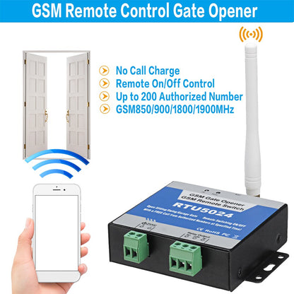 RTU5024 GSM Gate Opener Relay Switch Wireless Remote Control Door Access Door Opener Free Call 850/900/1800/1900MHz