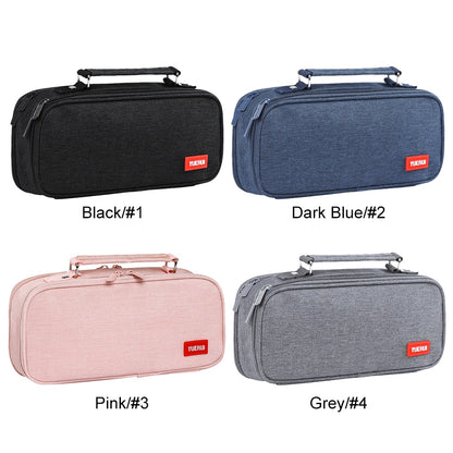 Large Capacity Pencil Case Scratch-proof Spacious Canvas Stationery Storage Bag School Box Pencils Pouch Organizer Students Gift