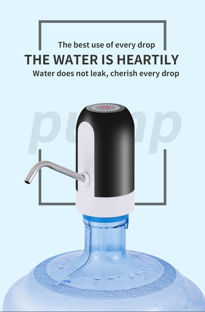 saengQ Electric Water Pump Water Bottle Pump Electric Water Dispenser USB Charging Automatic Portable Pump Bottle