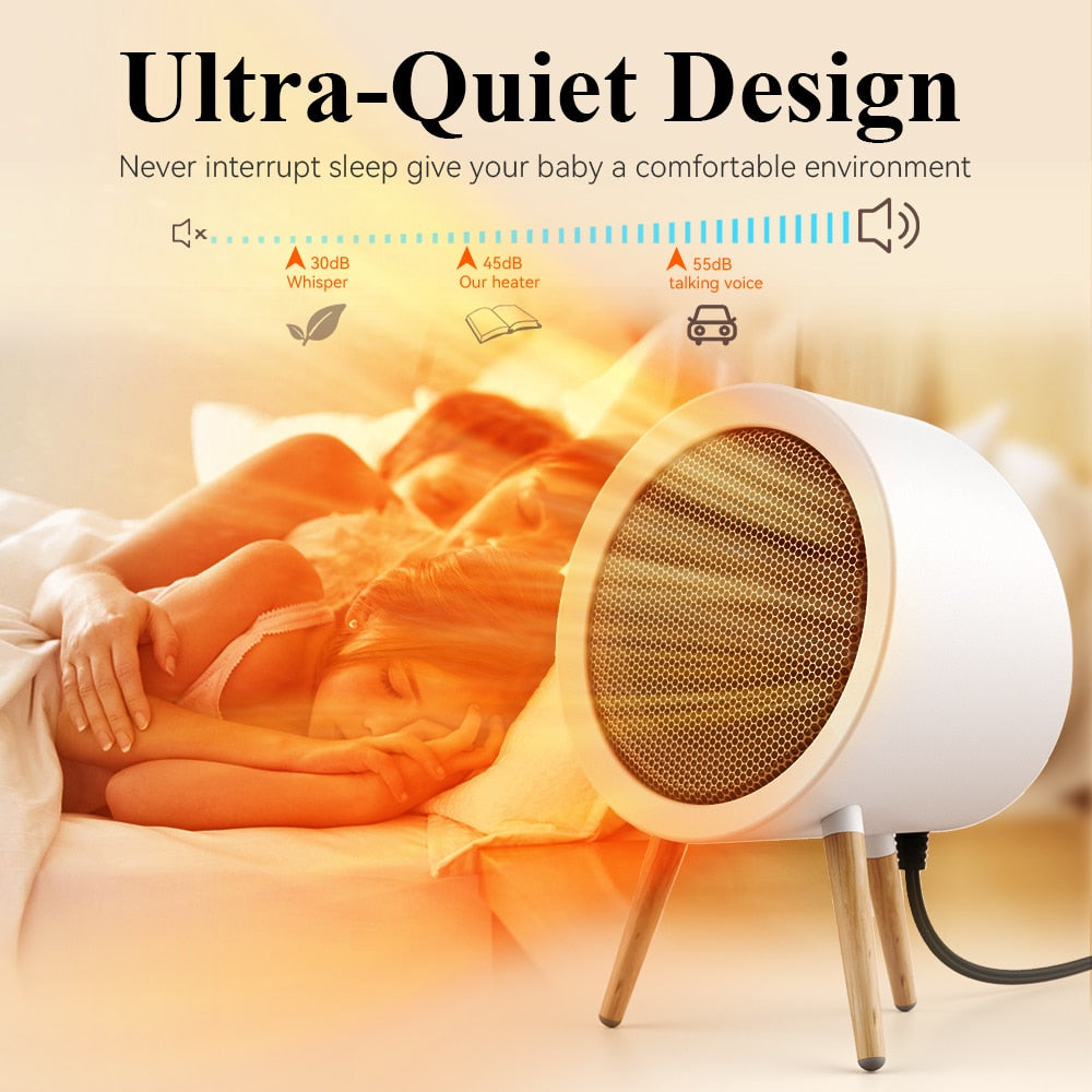 Portable Electric Fan Heater for Home - Heater, Energy Saving Bedroom Heating for Office, Space Heater for Home Heaters