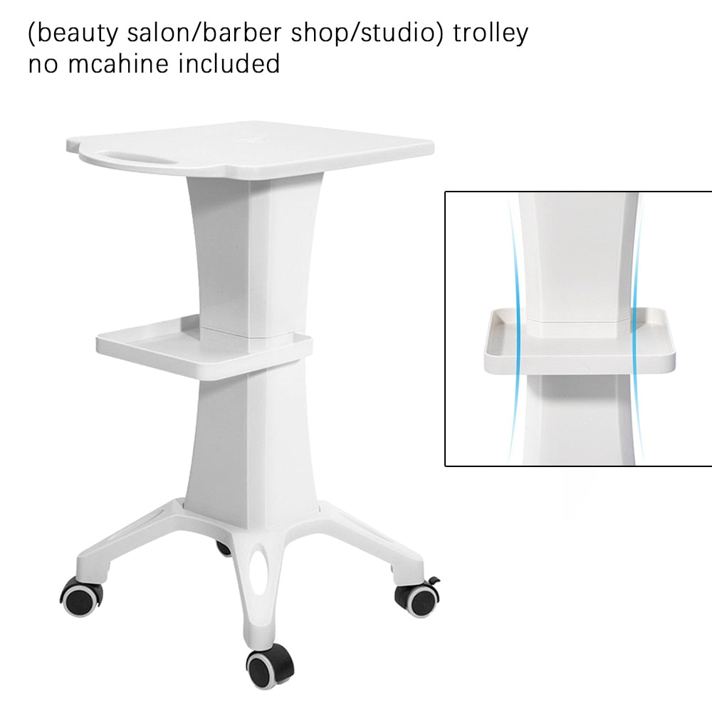 Beauty Instrument Cart Salon Spa Trolley Stand with Wheel Barber Shop Storage Shelf Rolling Cart  Tattoo Equipment