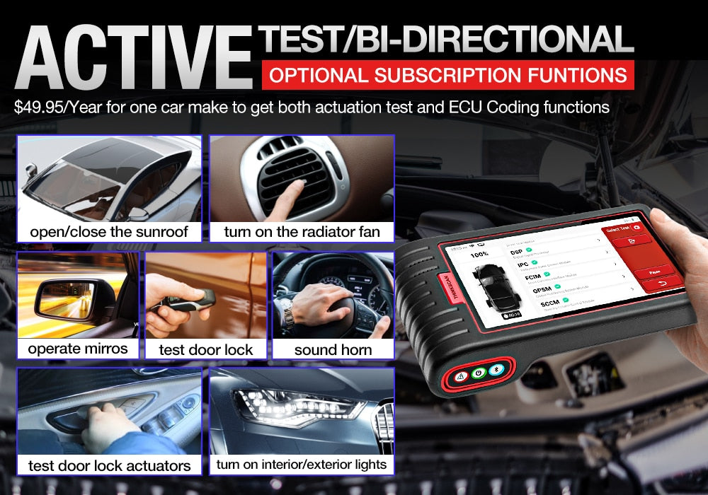 THINKCAR ThinkScan Max Automotive Diagnostic Tools Full system OBD2 Scanner AF DPF IMMO 28 Reset ECU Coding PK ThinkTool