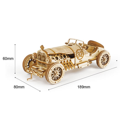 Robotime Rokr 3D Wooden Puzzle Montessori Toys Steam Train, Army Jeep, Heavy Truck Model Building Kits for Kids