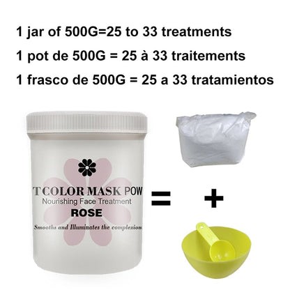 Natural Soft Hydro Jelly Mask Powder Set Peel Off Rubber Facial Mask SPA Whitening Rose Collagen Hyaluronic Mask Acid Skincare