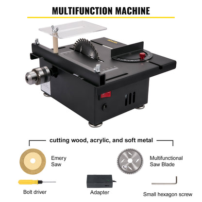 Mini Desktop Table Saw Kit - Adjustable Circular Cutter for DIY Crafting