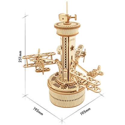 Robotime Rokr Music Box Starry Night 3D Wooden Puzzle Game Assembly Model Building Kits Toys for Children Kids Birthday Gifts