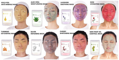 Soft Jelly Face Mask Powder Skin Brightening Lighten Acne DIY Hydrojelly Peel Off Rose Collagen Facial SPA Clean Pores Skin Care