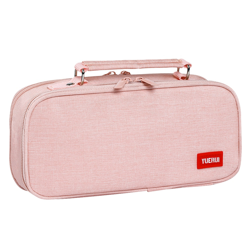 Large Capacity Pencil Case Scratch-proof Spacious Canvas Stationery Storage Bag School Box Pencils Pouch Organizer Students Gift