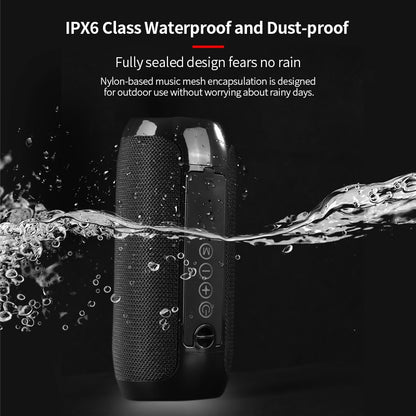 Portable Bluetooth Speaker: Waterproof Wireless Bass Column Subwoofer Stereo Loudspeaker for Outdoor, Music Box with TF Card and FM Radio