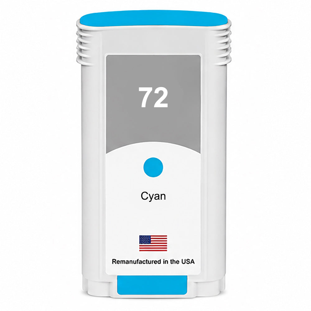 U.S. Remanufactured for HP 72 130-ml (C9371A) Cyan Ink Cartridge