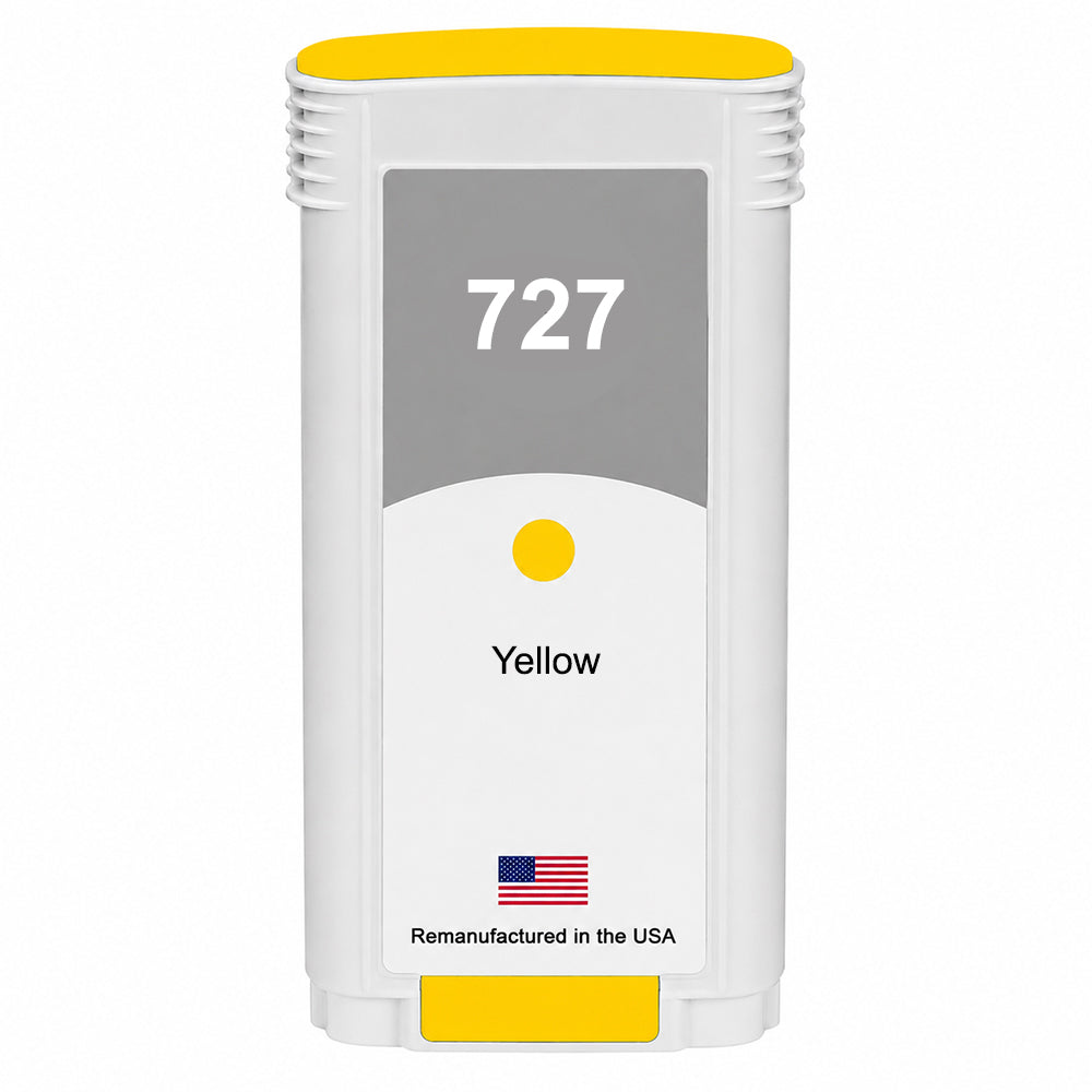 U.S. Remanufactured for HP 727XL 300ml (F9J78A) Yellow Ink Cartridges