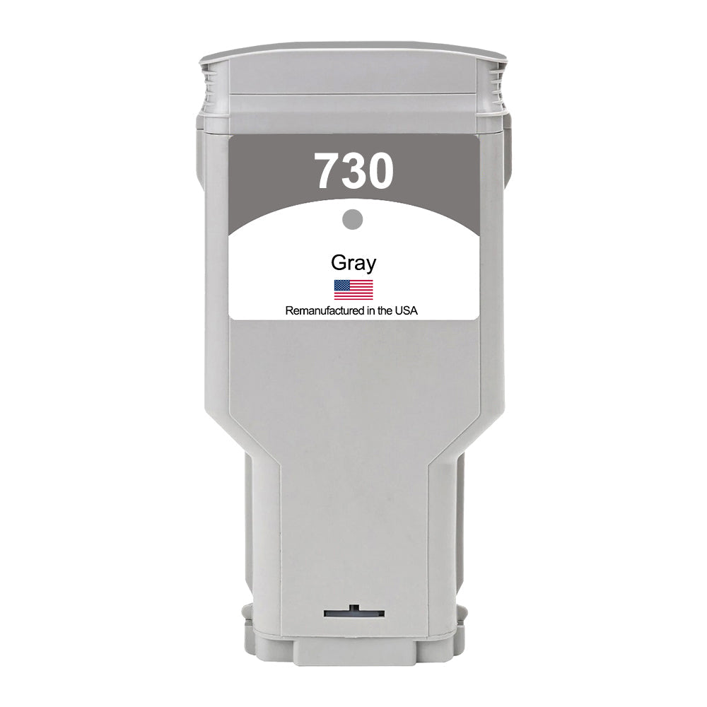 U.S. Remanufactured for HP 730 300ml (P2V72A) Gray Ink Cartridges