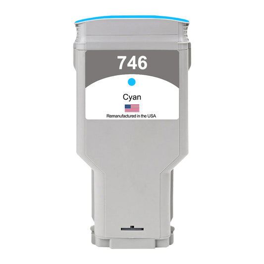 US Remanufactured for HP 746 Standard Yield Cyan Ink Cartridge, P2V80A