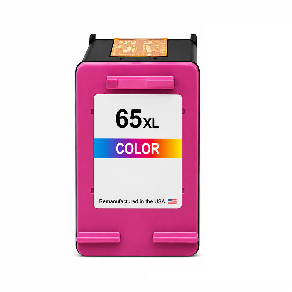 U.S. Remanufactured for HP 65 (N9K01AN) Tri-Color Ink Cartridges