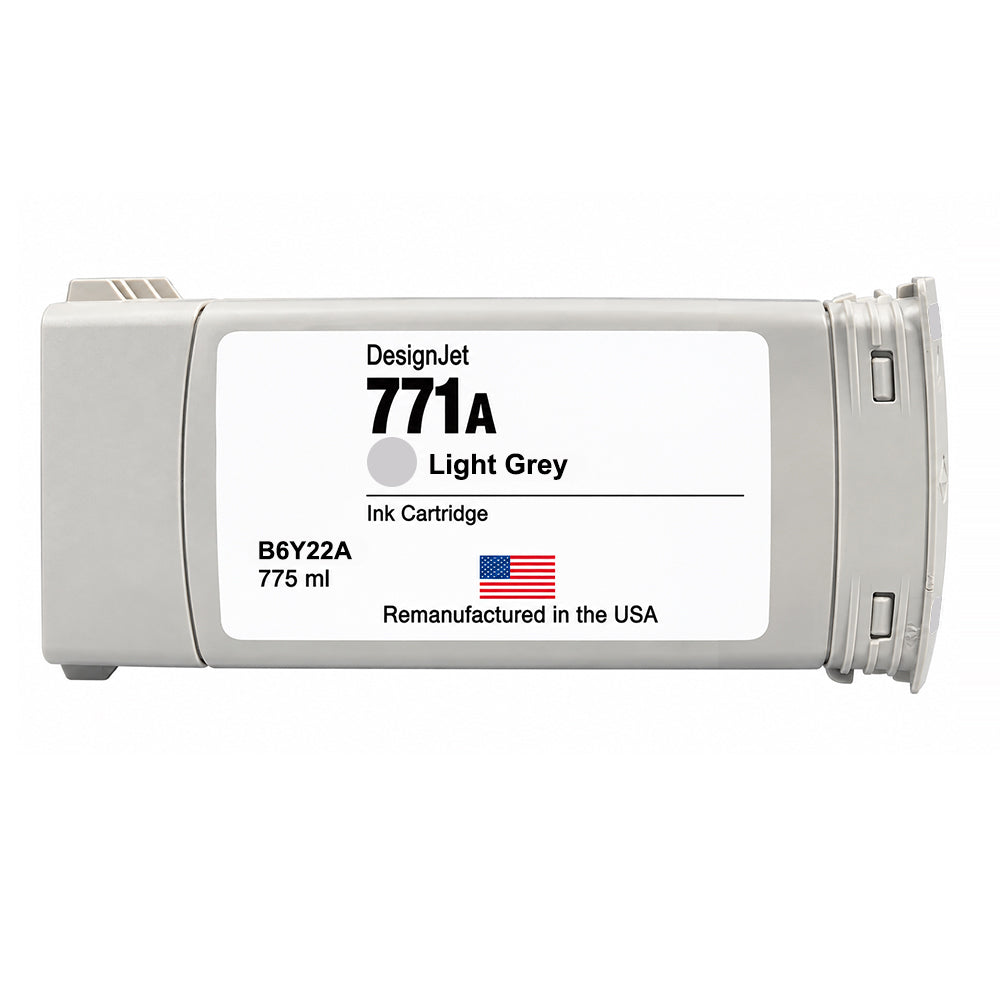 U.S. Remanufactured for HP 771 775ml (B6Y22A) Light Gray Ink Cartridge