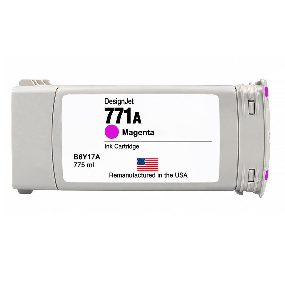 U.S. Remanufactured for HP 771 775ml (B6Y17A) Magenta Ink Cartridge