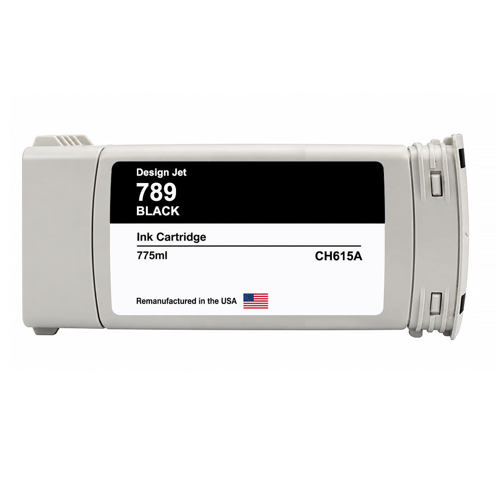 U.S. Remanufactured for HP 789 775ml (CH615A) Black Ink Cartridge