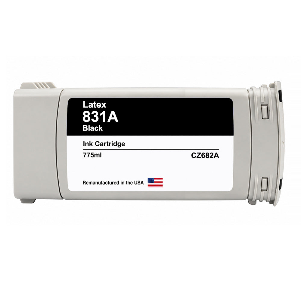 U.S. Remanufactured for HP 831A (CZ682A) Black Latex 775-ml Ink Cartridge