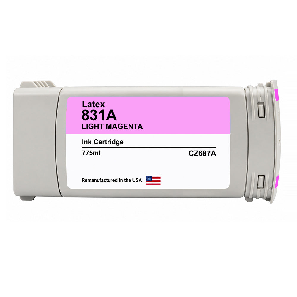 U.S. Remanufactured for HP 831A (CZ687A) Light Magenta Latex 775-ml Ink Cartridge