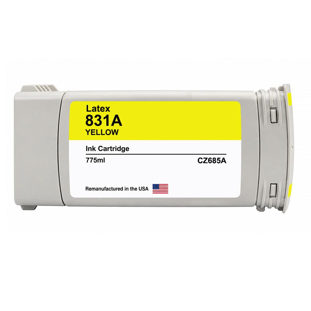 U.S. Remanufactured for HP 831A (CZ685A) Yellow Latex 775-ml Ink Cartridge