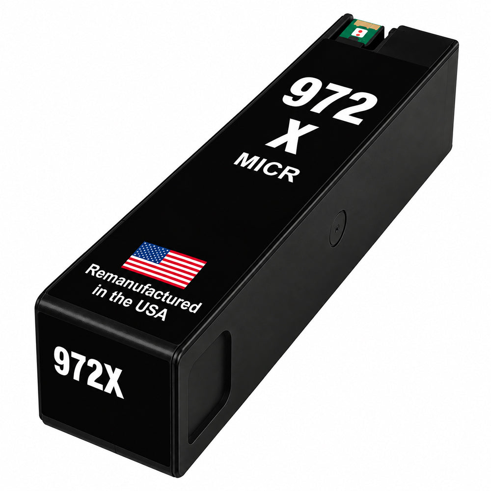 U.S. Remanufactured for HP 972X (F6T84AN) Black MICR Ink Cartridge