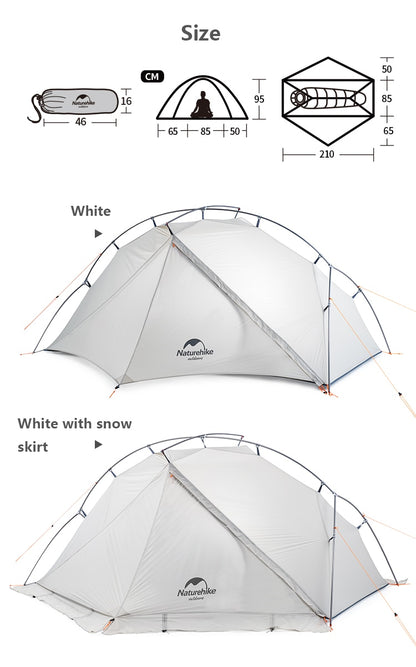 VIK Ultralight Waterproof Tent: Your Compact Shelter for Outdoor Adventures – Ideal for Solo or Duo Hiking, Camping, and Cycling Experiences