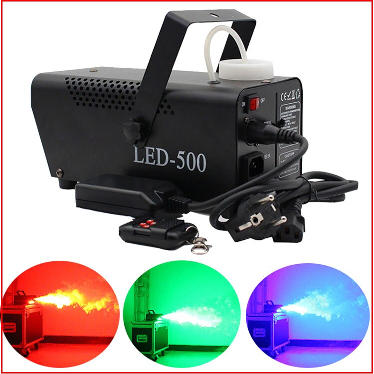 Mini LED Remote Fogger Ejector DJ Disco Colorful Smoke Machine for Christmas Party Stage Light