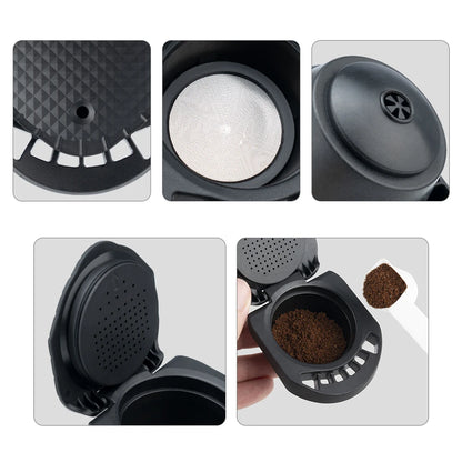 Refillable Reusable Coffee Capsule Adapter for Dolce Gusto Coffee Capsule Convert Compatible with Genio S Piccolo XS Machine