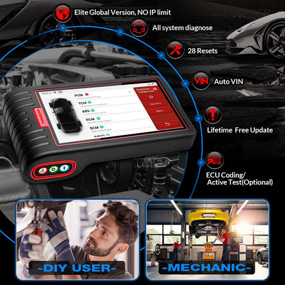 THINKCAR ThinkScan Max Automotive Diagnostic Tools Full system OBD2 Scanner AF DPF IMMO 28 Reset ECU Coding PK ThinkTool