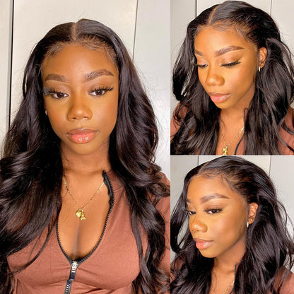 13x4 13x6 HD Lace Front Body Wave Wig - Pre-Plucked Elegance for Women