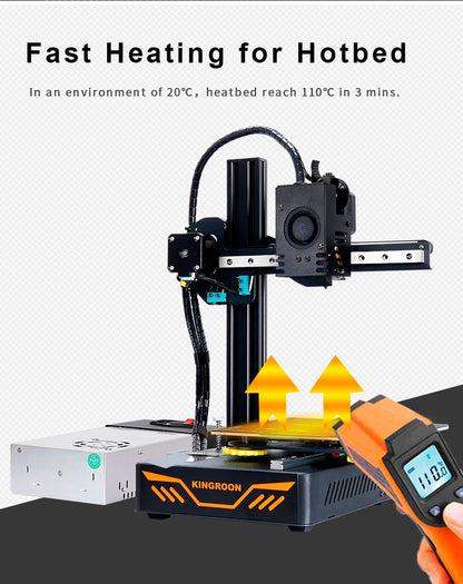 KINGROON KP3S 3D Printer High Precision Printing Upgraded DIY FDM 3d printer Kit Touch Screen KP3S Printing Size 180*180*180mm