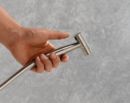 Stainless Steel Handheld Bidet Sprayer Set for Toilet - Bathroom Hand Bidet Faucet with Self-Cleaning Shower Head