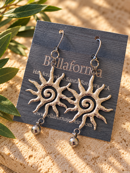 HAMMERED SUN EARRINGS