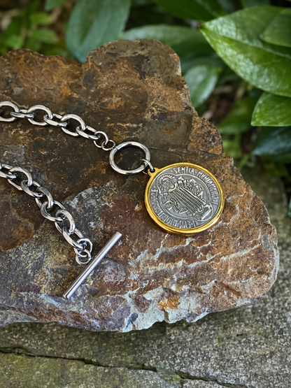 ST. BENEDICT TOGGLE NECKLACE