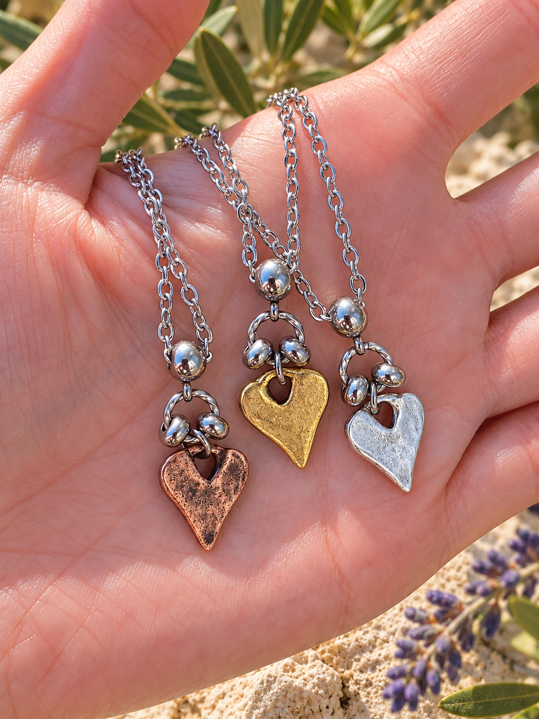 RUSTIC HEART NECKLACE