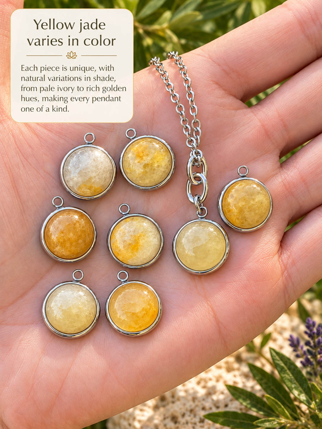 STONE CHARM NECKLACE