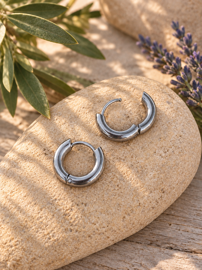 HUGGIE HOOP EARRINGS