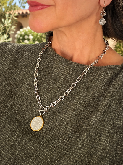 ST. BENEDICT TOGGLE NECKLACE