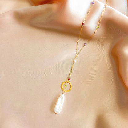 Stick Pearl Ballet Necklace