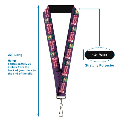 Lanyard - 1.0" - THE APOTHECARY DIARIES Chibi Maomao Pose and Title Logo Purple