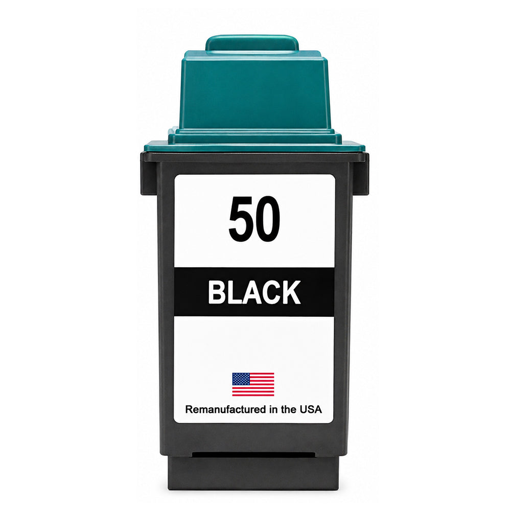 U.S. Remanufactured for Lexmark #50 17G0050 Black Ink Cartridge