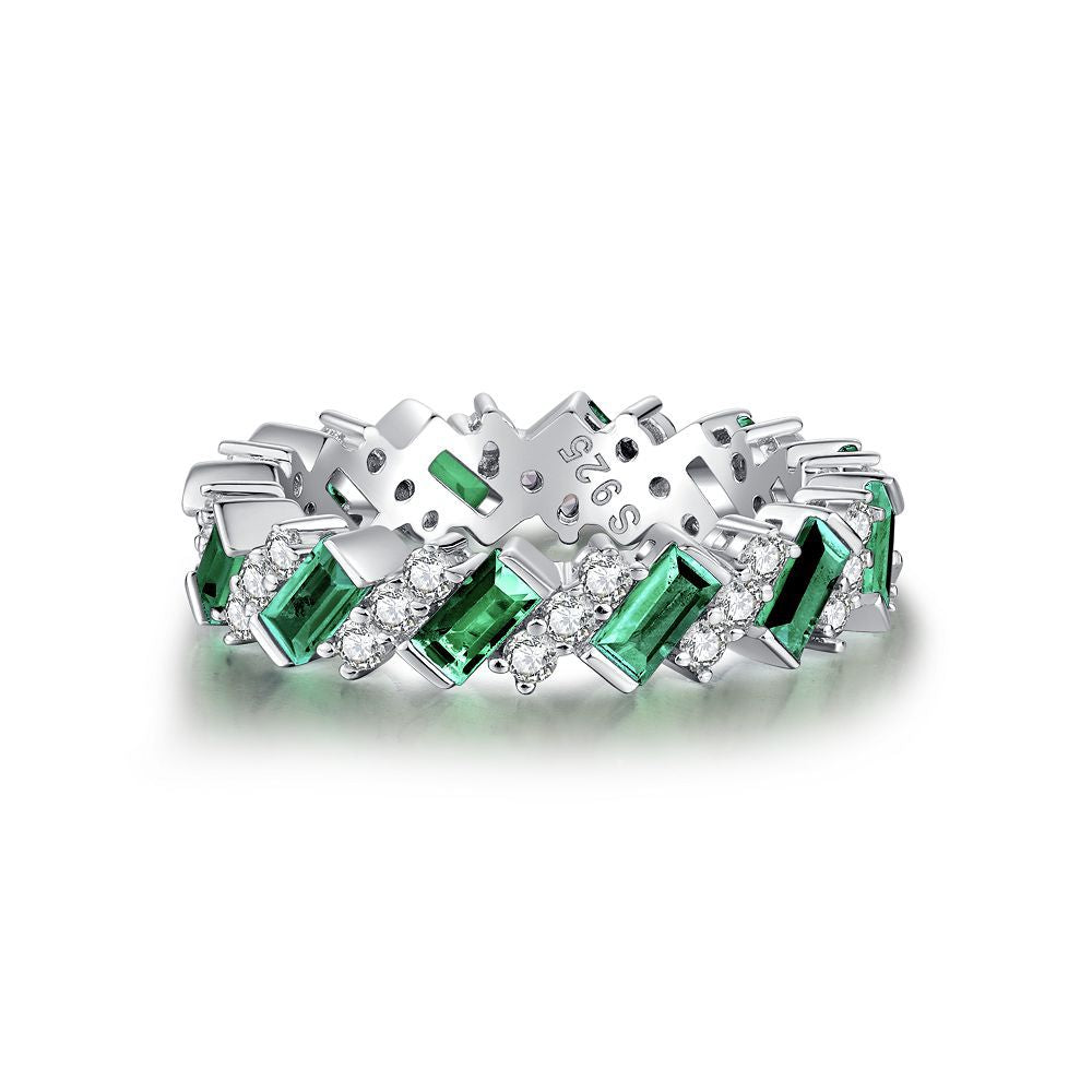 European Full Diamond S925 Sterling Silver Ring