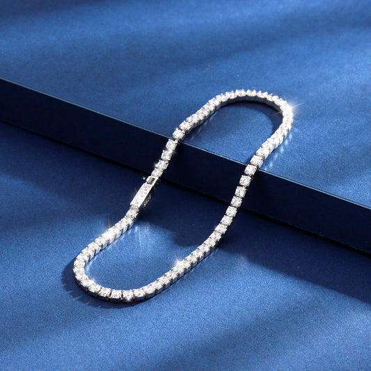 Sterling Silver Diamond Tennis Bracelet