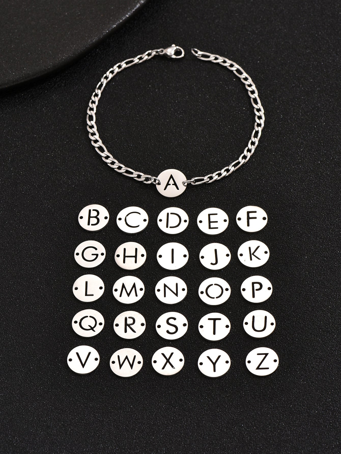 Letter Titanium Steel Bracelet