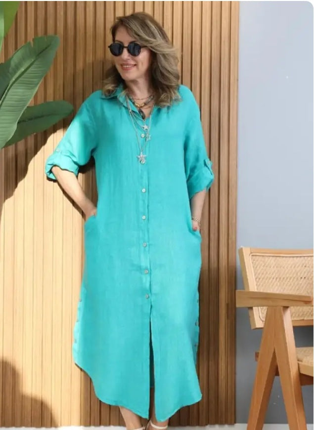 Women's Fashion Temperament Long Openwork Blouse