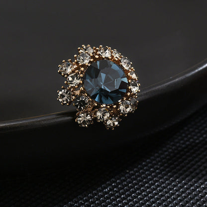 Crystal Horse Needle Brooch