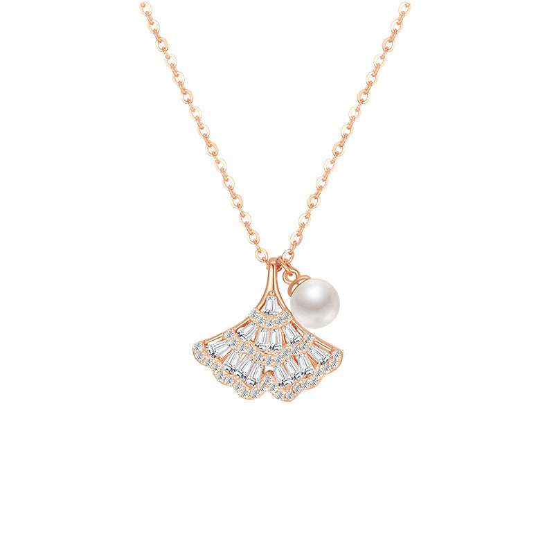 S925 Ginkgo Leaf Sterling Silver Necklace