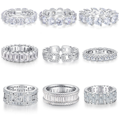 Zircon Full Diamond Sterling Silver Ring