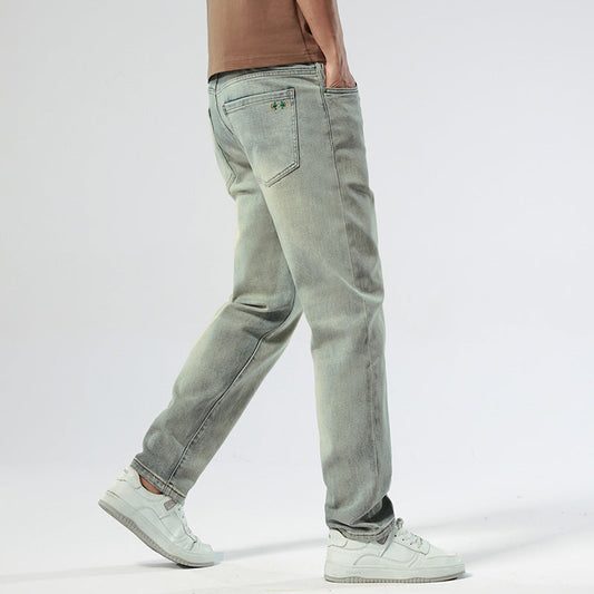 Casual Stretch Nostalgic Pencil Jeans Men