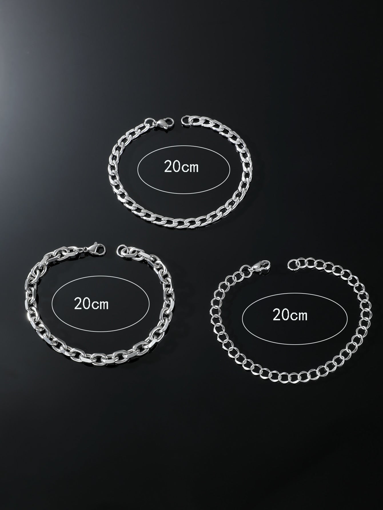Stainless Steel Sunflower Bracelet Set
